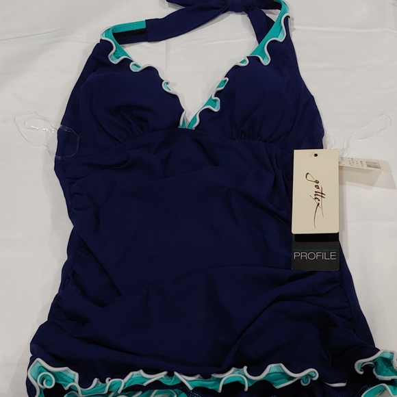 Profile by Gottex Ruffled Halter Tankini Top - Picture 4 of 5